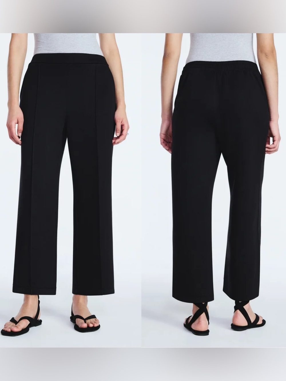 Scoop Black Scuba Crop Pant